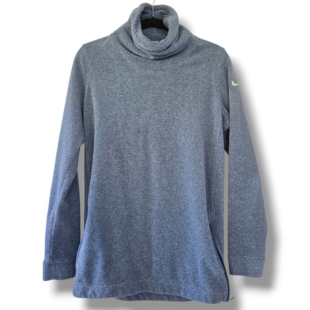 Nike Heathered Blue Turtleneck Sweatshirt